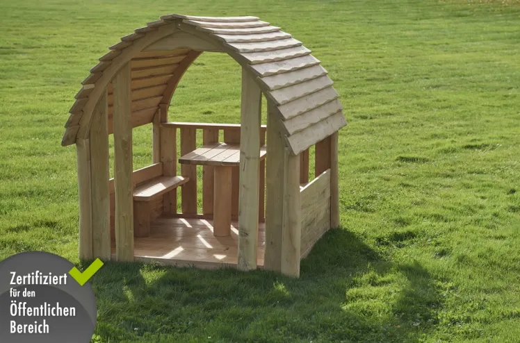 Kinder-Spielhaus DIN EN 1176 �Vicky� Holz-Kinder-Spielhaus